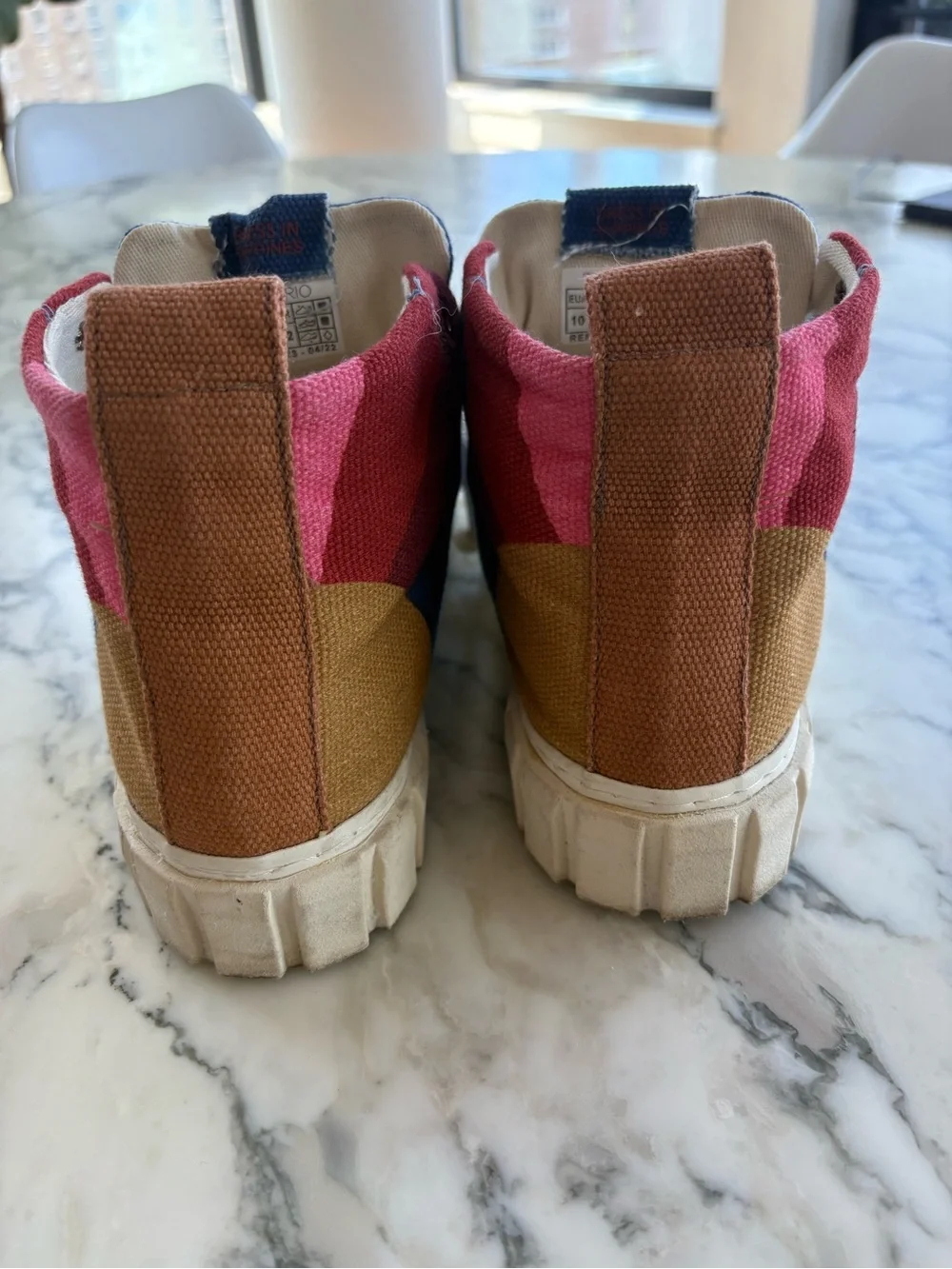FARM Rio trainers Rainbow sun Platform sneakers sz 10